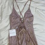 Hello Molly Pink Sparkly Mini Dress Photo 2