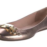 Kate Spade Pink Leather Phoebe Flats Light Blush Pink with Gold Buckle Photo 15