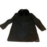Fleet Street BLACK WOOL W/FOX FUR COLLAR COAT (M) Photo 7