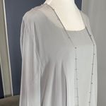 Women’s Gray 3 Piece Chiffon Formal Mother of the Bride Suit Set Size 14 NEW Photo 1