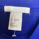 H&M  royal blue mock neck blouse Photo 1