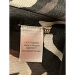 Nine West  Womens Black White Abstract Print Short Sleeve Tie Neck Blouse Top XL Photo 8