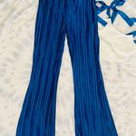 Boutique Cobalt Blue Plisse Pants Photo 1