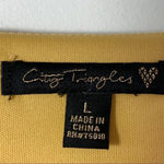 City Triangles Floral Faux Wrap Dress Yellow L New Large Romantic Feminine NWT Photo 8