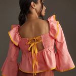 Anthropologie Babydoll Ruffle Top  Photo 3