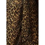 The Kooples Brown and Black Leopard Print Silk Robe Dress Size 3/Large AS IS Photo 3