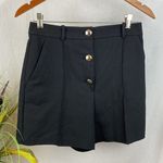 ZARA Women's Black High Waist Button Trim Sailor Shorts NEW M Photo 0