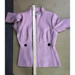 Tahari  Arthur Levine Pink Zip Jacket 4 Corporate Siren Classic Preppy Minimalist Photo 5