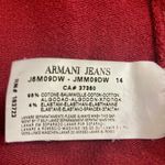 Armani Jeans burgundy logo sweatshirt, cotton crew neck long sleeve top Size undefined Photo 7