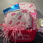 The Vintage Pink Cosmetic Bag Set Photo 0