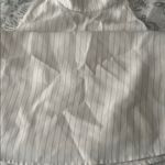 Ann Taylor  Ivory Pinstripe Blouse Photo 3