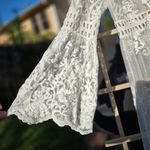 Long White Lace Swim Coverup Beach M Size M Photo 3