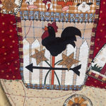 Vintage cottage core Handmade Quilted Farmhouse Vest M Beige Red Size M Photo 2