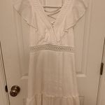 Hausen White Tie Up Back Dress Photo 0