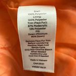 Talbots NWT Genuine Down Puffer Vest Faux Fur Trim Full Zip Coral Women’s Small Photo 6