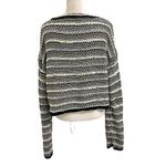 La Ligne Wool Cashmere Blend Chunky Textured Knit Cropped Sweater size Large Black Photo 6