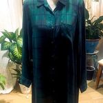 Old Navy  Green Plaid SleepShirt Photo 2