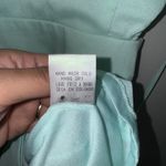 Tea & Cup  Women’s Romper Size S Sage Blue Green Open Back Spaghetti Strap Photo 8