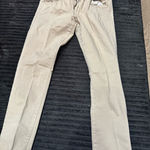 American Eagle Outfitters Cream Skinny Pants Photo 0