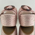Jeffrey Campbell Light Pink Wicker Straw Jute O Ring Minimalist Platform Sandals Photo 5