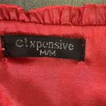 Source Unknown El Expensive Red Ruffle Hem Slip Dress/ Flowy Summer Dress (1095) Photo 13