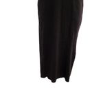 Calvin Klein  Black Knit Rib Short Sleeve Ballet Polo Sweater Midi Dress Medium Photo 5