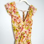 MISA Los Angeles Womens Claudita Floral Chiffon Ruffle Maxi Dress Multicolor XS Photo 4