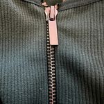 Miss Valley Bodysuit Sleeveless Crewneck Zip Front Ribbed Knit Green S/M Size undefined Photo 1