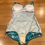 Croft & Barrow  women’s multi color one piece swim suit size 14 . Photo 6