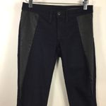 Rag and Bone  Genuine Lamb Leather Detail Leggings Midnight 26 Photo 12