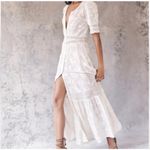 Love Shack Fancy NWT Minka Heritage Maxi Dress in True White Size 12 Photo 2