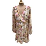 City Chic Womens Juliet Floral Print Mini Dress Feminine Romantic Cottagecore Photo 1