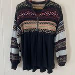 Free People Cabin Fever Swit Sweater in Black Combo Size X-Small Gently Used Photo 2
