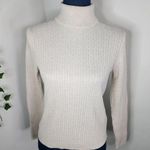 Pria Oatmeal Cable Knit Cotton Turtleneck Sweater Size undefined Photo 0
