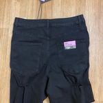 Refuge  Black Distressed Jean Shorts Photo 1
