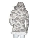 Athleta Sweatshirt Womens Medium White Gray Camo Triumph Printed Hoodie Casual Photo 4