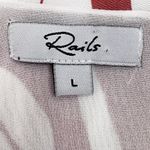 Rails  Frida Rust Zebra Midi Dress Sleeveless Ruffle Front Tie Waist Women’s L Photo 11