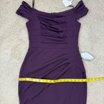 XScape  Off The Shoulder Ruched Crepe Gown Mulberry Purple‎ 8 Photo 9