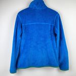 Patagonia Pull Over Fleece Blue w/ Green Accents - Women’s Small Photo 4