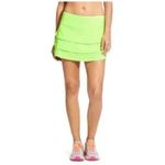 Athleta High Rise Swagger‎ Skort Neon Yellow Large Tiered Ruffle Short Active Photo 1