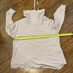 None NWOT Oversized Women's Thermal Pink Sweatshirt Photo 7