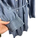 See By Chloe  Womens Size 6 Long Sleeve Chambray Button Front Midi Shirtdress Photo 14