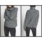 Sanctuary ππ Cozy Roll Neck Marled Knit Sweater Heather Black Small S NW Photo 4