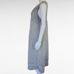 Soft Surroundings  Charlene Smokey Gray Linen Trapeze Dress Size Large Photo 2