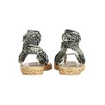 Zimmermann Scarf Tie Leather-trimmed Silk Twill Espadrille Sandals in Snake Photo 2