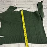 Calvin Klein NWT  Jeans Women's Cutout V Neck Cardigan Green Size  S/P. Photo 6