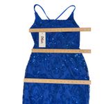 Sthcute Royal Blue Sequin Minidress Women's Size M Strappy Back Homecoming Glam Size M Photo 8