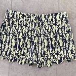 Crown & Ivy  Seahorse Scalloped‎ Womens Shorts navy and lime green pockets Size 4 Photo 0