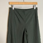 Loft  dark green high waisted wide leg cropped dress pants Photo 1