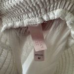 Victoria's Secret Victoria’s Secret White Beachy Sleeveless Linen Jumpsuit Cover Up Photo 3